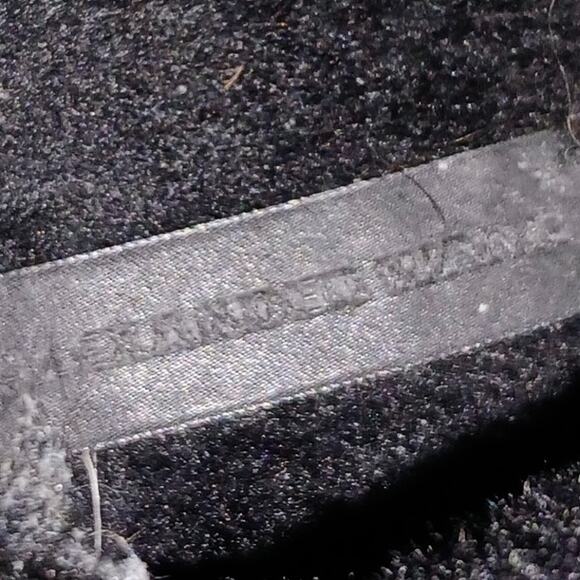 Alexander Wang SZ 8 Yumi Black Shearling Boots Silver Studs - Picture 9 of 10